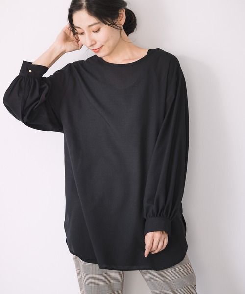 LEPSIM（レプシィム）の「2Pセットオープンバックブラウス長袖