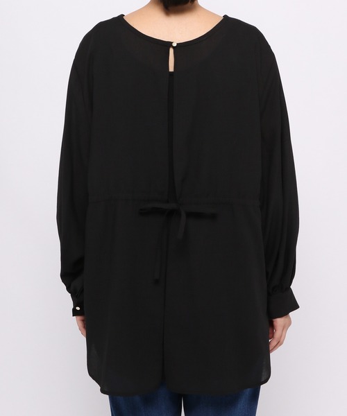 LEPSIM（レプシィム）の「２Ｐセットオープンバックブラウス長袖　955921（シャツ/ブラウス・レディース・ブラック/オフホワイト/オリーブ/グレイッシュベージュ・FREE）」の21枚目の写真