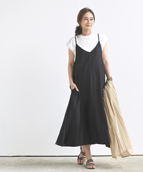 rps（アールピーエス）の「ＴシャツＳＥＴキャミワンピース（ワンピース・レディース・ブラック/ダークグリーン/ダークベージュ/ブラック系その他2/ブラック系その他3・M）」の20枚目の写真