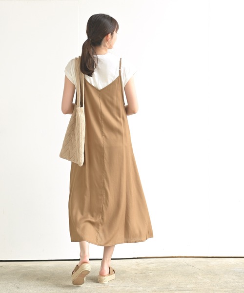 rps（アールピーエス）の「ＴシャツＳＥＴキャミワンピース（ワンピース・レディース・ブラック/ダークグリーン/ダークベージュ/ブラック系その他2/ブラック系その他3・M）」の10枚目の写真