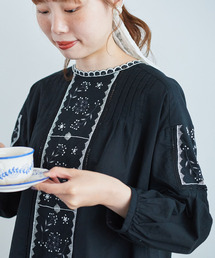 chambre de charme | cdc ティーカップ刺繍　ブラウス(シャツ/ブラウス)