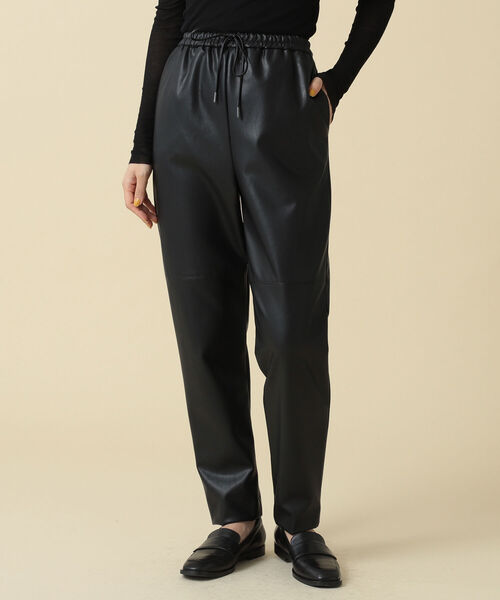 Demi-Luxe BEAMS（デミルクス ビームス）の「Demi-Luxe BEAMS / フェイクナッパレザー パンツ（その他パンツ・レディース・ブラック/カーキ・38/36）」の10枚目の写真