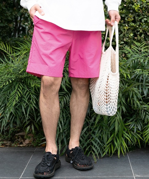 coca（coca）（コカ）の「＼新色登場／ 撥水ナイロンショートパンツ（その他パンツ・メンズ・チャコールグレー/パープル/レッド/カーキ/ブラック/グリーン/ピンク/オレンジ/ライトグリーン/ネイビー/ターコイズブルー/キャメル/アイボリー/ライトピンク/ライトブルー/イエロー/グレー/ブルー・S/M/L/XL）」の15枚目の写真