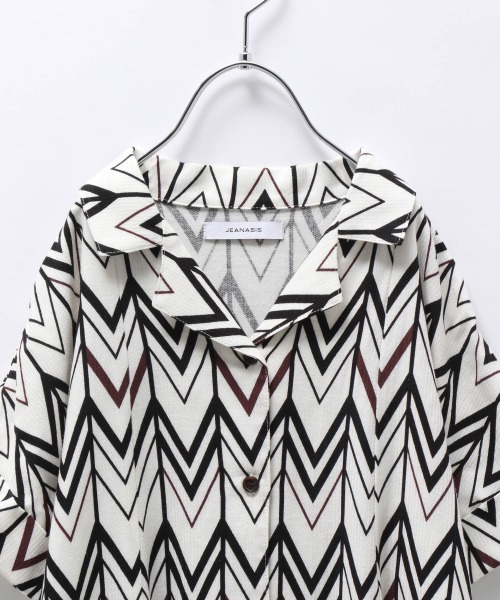 JEANASIS（ジーナシス）の「【KIDS】カイキンフレアワンピース/214690（ワンピース・キッズ・グリーン/ホワイト系その他/ブラック系その他・120/140）」の5枚目の写真