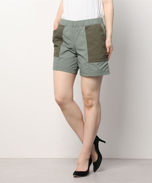 THE NORTH FACE(ザノースフェイス)の「ザ ノース フェイス THE NORTH FACE Water Strider Short(ウォーターストライダーショーツ)(その他パンツ・レディース・ブラック/グリーン・S/M/L)」の2枚目の写真