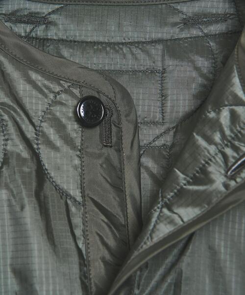 HYKE（ハイク）の「【別注】＜HYKE（ハイク）＞QUILT INNER コート ■■■（ミリタリージャケット・メンズ・ブラック/オリーブ・4/5）」の5枚目の写真