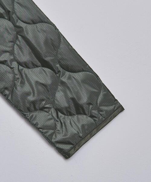 HYKE（ハイク）の「【別注】＜HYKE（ハイク）＞QUILT INNER コート ■■■（ミリタリージャケット・メンズ・ブラック/オリーブ・4/5）」の6枚目の写真