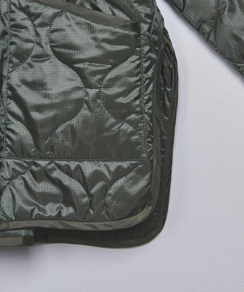 HYKE（ハイク）の「【別注】＜HYKE（ハイク）＞QUILT INNER コート ■■■（ミリタリージャケット・メンズ・ブラック/オリーブ・4/5）」の7枚目の写真