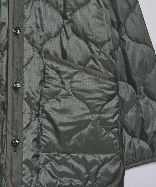 HYKE（ハイク）の「【別注】＜HYKE（ハイク）＞QUILT INNER コート ■■■（ミリタリージャケット・メンズ・ブラック/オリーブ・4/5）」の8枚目の写真
