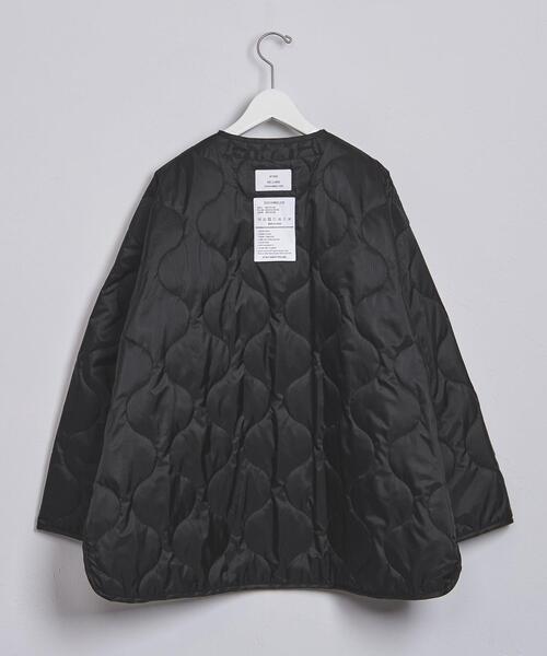 HYKE（ハイク）の「【別注】＜HYKE（ハイク）＞QUILT INNER コート ■■■（ミリタリージャケット・メンズ・ブラック/オリーブ・4/5）」の15枚目の写真