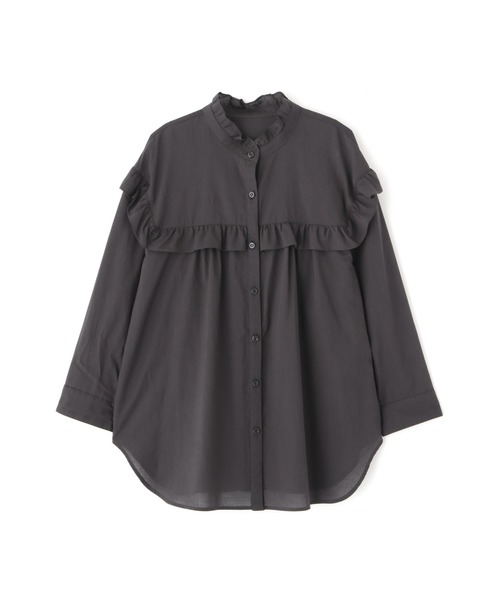 NATURAL BEAUTY BASIC（ナチュラルビューティーベーシック）の「ＯＣヨークフリルブラウス（シャツ/ブラウス・レディース・グレー系その他/オフホワイト/ブラウン・MEDIUM/SMALL）」の17枚目の写真