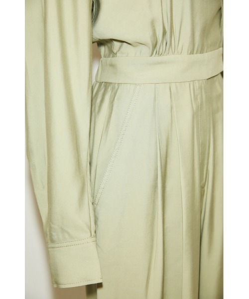 THROW by SLY（スローバイスライ）の「THROW CLASSIC JUMP SUITS クラシック ジャンプスーツ（つなぎ/オールインワン・レディース・ライトカーキ/ライトブラック・1/0）」の8枚目の写真