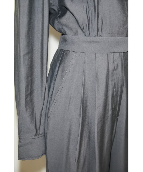 THROW by SLY（スローバイスライ）の「THROW CLASSIC JUMP SUITS クラシック ジャンプスーツ（つなぎ/オールインワン・レディース・ライトカーキ/ライトブラック・1/0）」の7枚目の写真