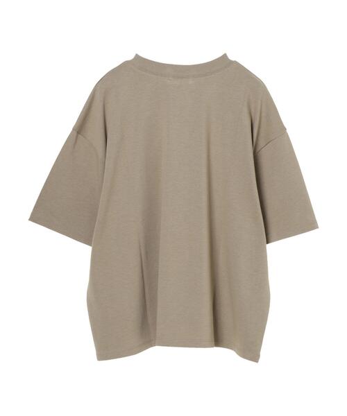 Green　Parks（グリーンパークス）の「ヘビー天竺ボックスT＊（Tシャツ/カットソー・レディース・カーキ/ホワイト/ブラウン/ブラック・FREE）」の15枚目の写真