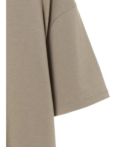 Green　Parks（グリーンパークス）の「ヘビー天竺ボックスT＊（Tシャツ/カットソー・レディース・カーキ/ホワイト/ブラウン/ブラック・FREE）」の11枚目の写真