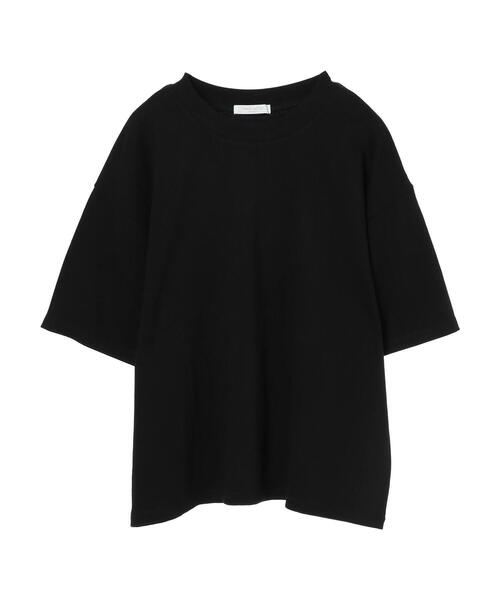 Green　Parks（グリーンパークス）の「ヘビー天竺ボックスT＊（Tシャツ/カットソー・レディース・カーキ/ホワイト/ブラウン/ブラック・FREE）」の2枚目の写真