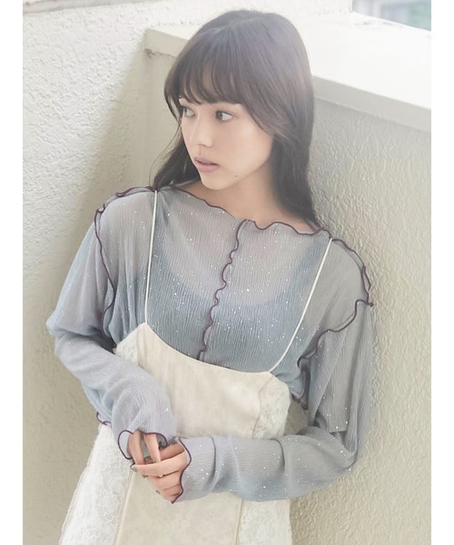miu miu ピンク かごバッグショルダーバッグlace camisole one-piece