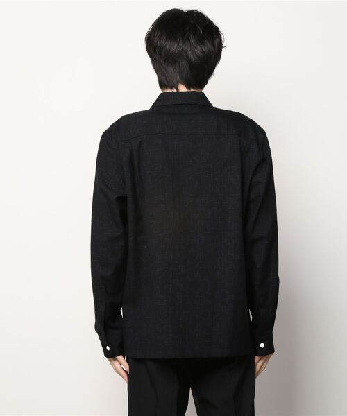 Azuma.(アズマ)の「Azuma. KASURI FAKE LAYERED SHIRT (21AH-SH-01)(シャツ/ブラウス・メンズ・ブラック・0/00)」の3枚目の写真