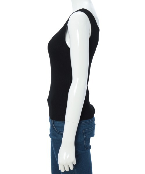 fifth（フィフス）の「スクエアネック細リブタンクトップ（タンクトップ・レディース・ブラック/ホワイト・MEDIUM）」の12枚目の写真