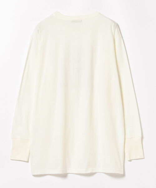 BEAMS LIGHTS（ビームスライツ）の「BEAMS LIGHTS / メッセージ プリント ロングスリーブ Tシャツ（Tシャツ/カットソー・レディース・ベージュ/オフホワイト・ONE SIZE）」の14枚目の写真