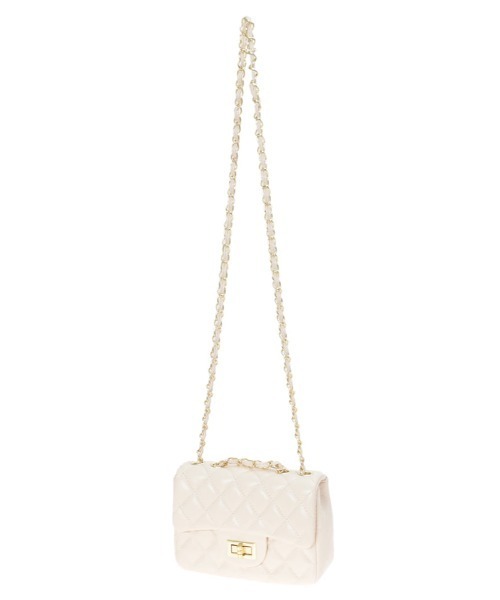 Edit Sheen(エディットシーン)の「キルティングチェーンミニショルダーバッグ(ショルダーバッグ・レディース・ブラック/イエロー/ホワイト・FREE)」の9枚目の写真