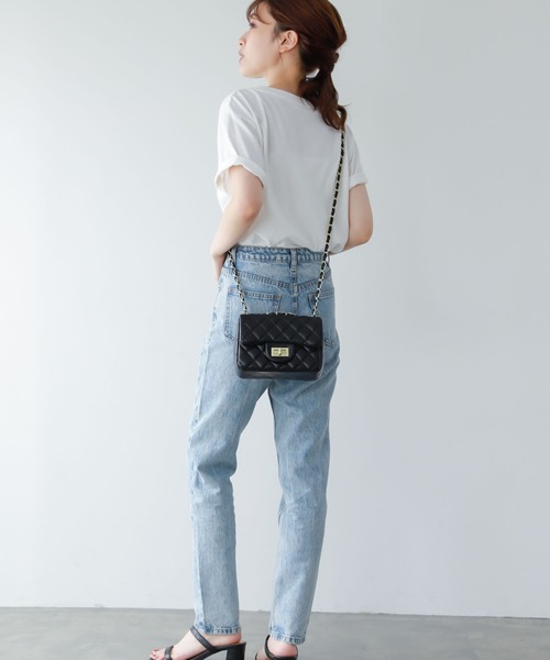 Edit Sheen(エディットシーン)の「キルティングチェーンミニショルダーバッグ(ショルダーバッグ・レディース・ブラック/イエロー/ホワイト・FREE)」の15枚目の写真