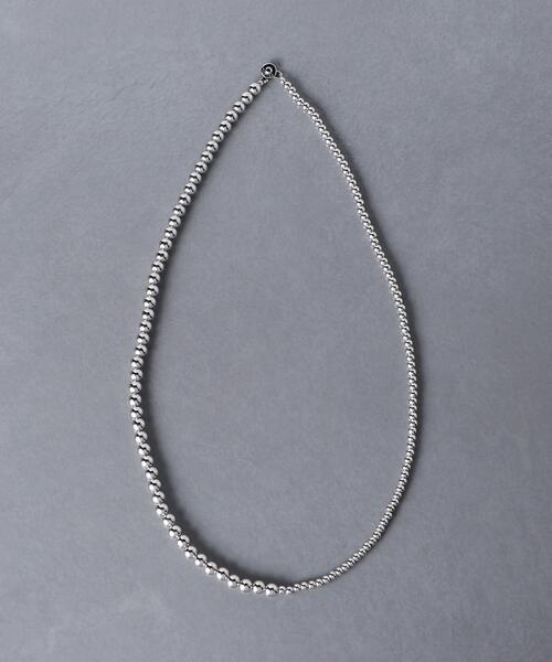 UNITED ARROWS（ユナイテッドアローズ）の「＜UNITED ARROWS＞MIX MT/BALL 55 ネックレス（ネックレス・レディース・シルバー・FREE）」の2枚目の写真
