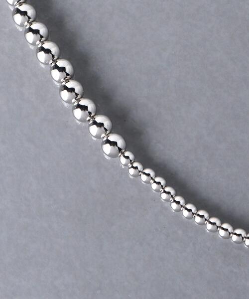 UNITED ARROWS（ユナイテッドアローズ）の「＜UNITED ARROWS＞MIX MT/BALL 55 ネックレス（ネックレス・レディース・シルバー・FREE）」の5枚目の写真