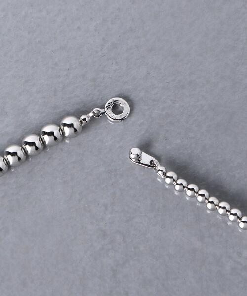 UNITED ARROWS（ユナイテッドアローズ）の「＜UNITED ARROWS＞MIX MT/BALL 55 ネックレス（ネックレス・レディース・シルバー・FREE）」の3枚目の写真