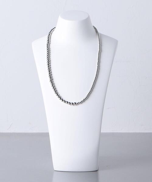 UNITED ARROWS（ユナイテッドアローズ）の「＜UNITED ARROWS＞MIX MT/BALL 55 ネックレス（ネックレス・レディース・シルバー・FREE）」の9枚目の写真