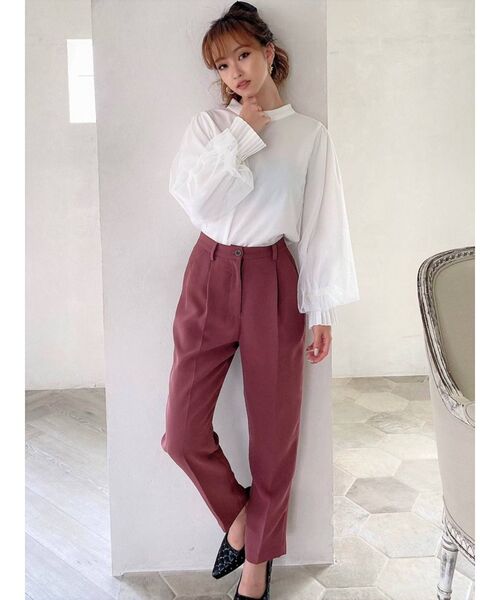 RESEXXY（リゼクシー）の「チュールレイヤードトップス（シャツ/ブラウス・レディース・ブラック/ベージュ/ホワイト・FREE）」の16枚目の写真