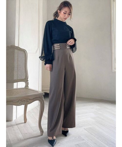 RESEXXY（リゼクシー）の「チュールレイヤードトップス（シャツ/ブラウス・レディース・ブラック/ベージュ/ホワイト・FREE）」の21枚目の写真