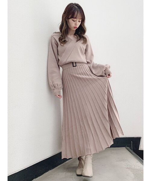 プリーツカシュクールロンスリワンピース ワンピース Dazzlin ダズリン のファッション通販 Zozotown プリーツカシュクールロンスリワンピース ワンピース Dazzlin ダズリン のファッション通販 Zozotown