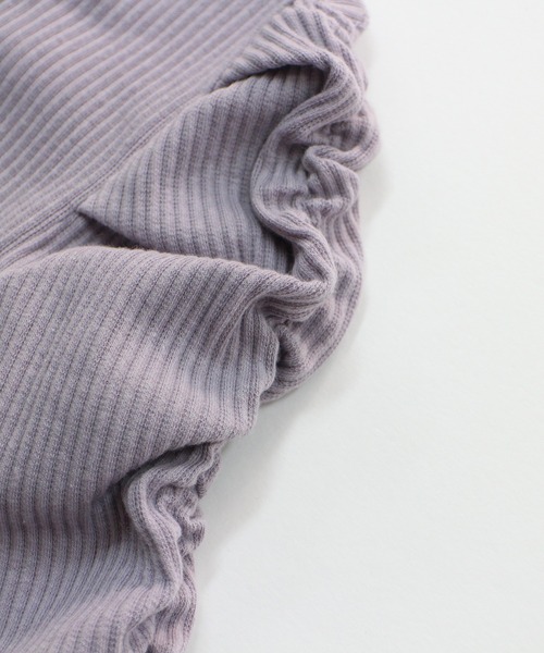 one way(ワンウェイ)の「【oneway】配色そでギャザーテレコトップス(Tシャツ/カットソー・レディース・ベージュ/ブラック/ホワイト/パープル・FREE)」の8枚目の写真