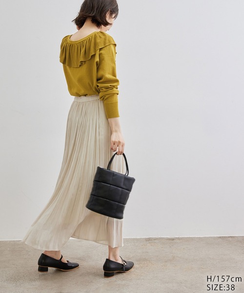 ROPE' PICNIC（ロペピクニック）の「【emur】ラッフルカーディガン（カーディガン/ボレロ・レディース・ブラック/ブルー/イエロー・38）」の14枚目の写真