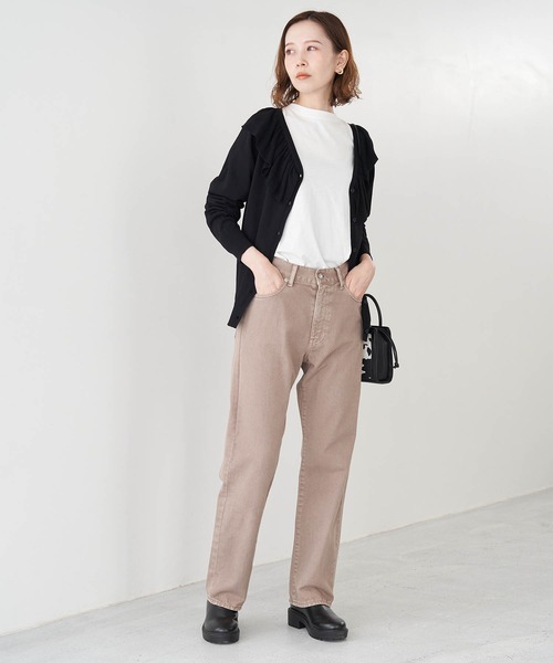 ROPE' PICNIC（ロペピクニック）の「【emur】ラッフルカーディガン（カーディガン/ボレロ・レディース・ブラック/ブルー/イエロー・38）」の22枚目の写真