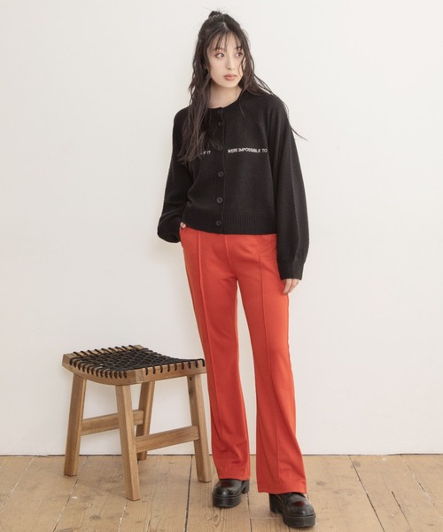 Mysa&Liina（ミーサリーナ）の「ロゴ刺繍入りニットカーディガン（カーディガン/ボレロ・レディース・ブラック/ベージュ/ピンク/ブルー/グリーン・M）」の7枚目の写真