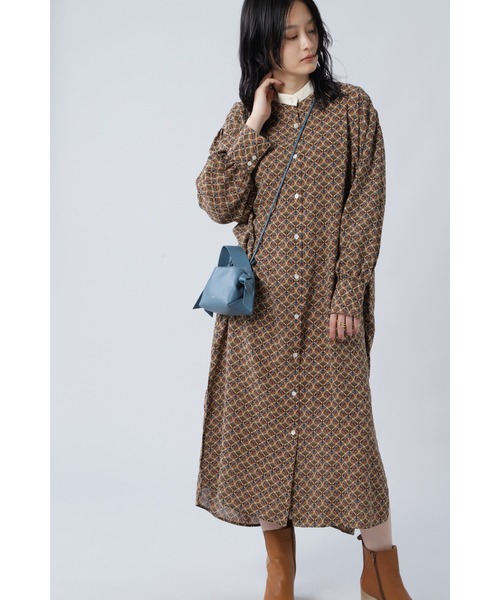 ROSE BUD（ローズバッド）の「(P.P)ワンピース（ワンピース・レディース・グレー/イエロー・FREE）」の2枚目の写真