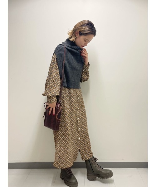 ROSE BUD（ローズバッド）の「(P.P)ワンピース（ワンピース・レディース・グレー/イエロー・FREE）」の20枚目の写真