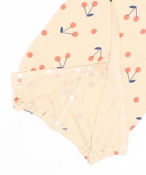 Baabook（ばぶーく）の「チェリー２ｗａｙオール（ロンパース・キッズ・ホワイト・50-60cm）」の2枚目の写真