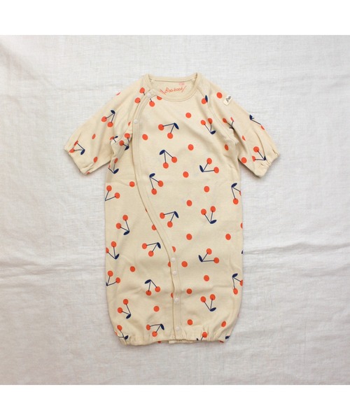 Baabook（ばぶーく）の「チェリー２ｗａｙオール（ロンパース・キッズ・ホワイト・50-60cm）」の4枚目の写真