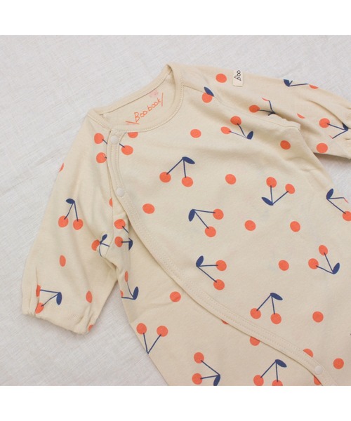 Baabook（ばぶーく）の「チェリー２ｗａｙオール（ロンパース・キッズ・ホワイト・50-60cm）」の6枚目の写真