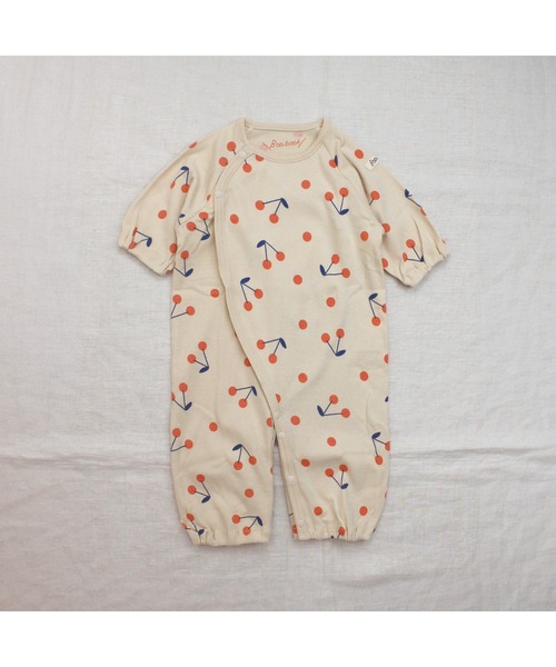 Baabook（ばぶーく）の「チェリー２ｗａｙオール（ロンパース・キッズ・ホワイト・50-60cm）」の9枚目の写真