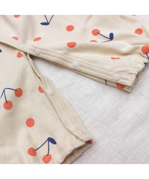 Baabook（ばぶーく）の「チェリー２ｗａｙオール（ロンパース・キッズ・ホワイト・50-60cm）」の10枚目の写真