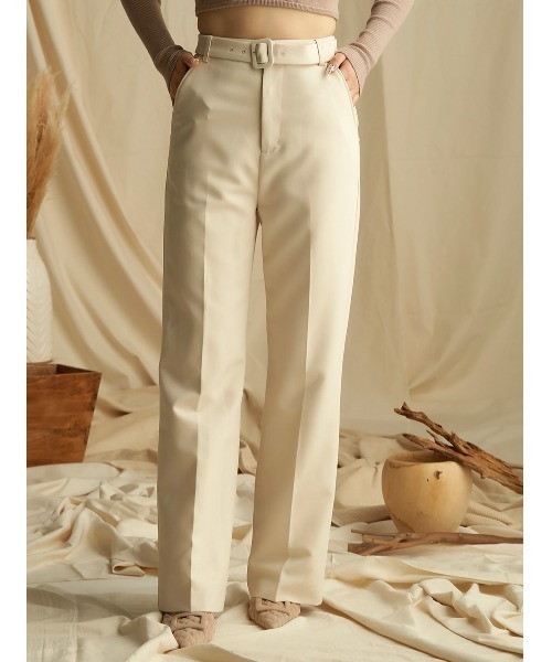 Darich（ダーリッチ）の「ストレートカラーパンツ（その他パンツ・レディース・ベージュ/ブラウン/ピンク/アイボリー/マスタード・FREE）」の2枚目の写真