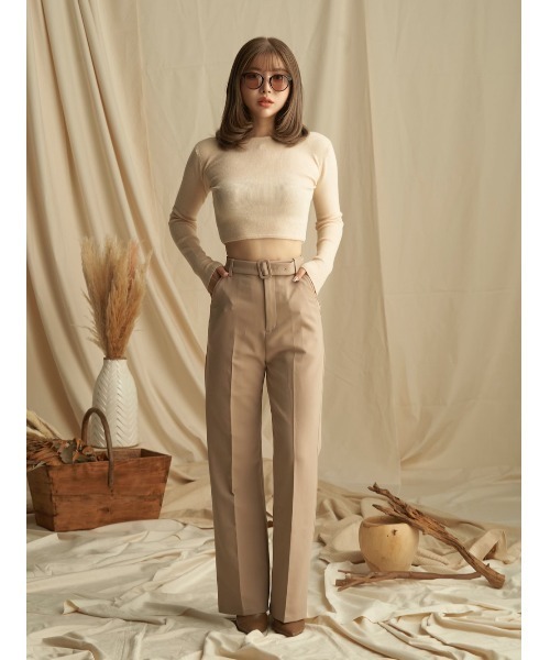 Darich（ダーリッチ）の「ストレートカラーパンツ（その他パンツ・レディース・ベージュ/ブラウン/ピンク/アイボリー/マスタード・FREE）」の15枚目の写真