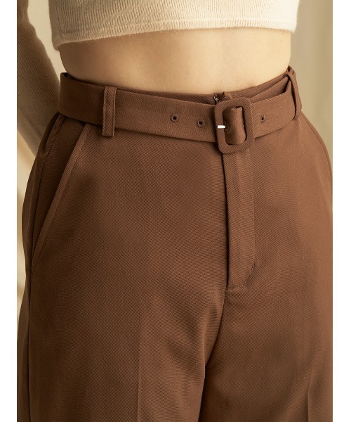 Darich（ダーリッチ）の「ストレートカラーパンツ（その他パンツ・レディース・ベージュ/ブラウン/ピンク/アイボリー/マスタード・FREE）」の9枚目の写真