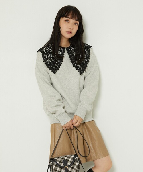 FREAK'S STORE(フリークスストア)の「HEAVY SEAWT クルー(スウェット・レディース・チャコールグレー/ライトグレー/ピンク/ブルー・フリ-)」の11枚目の写真