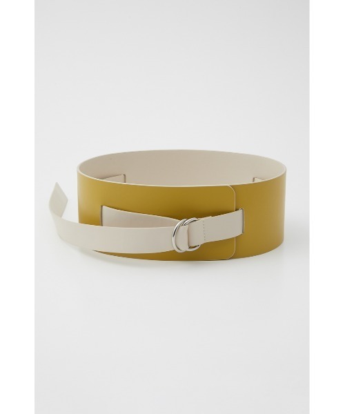 SLY（スライ）の「MANYWAY VEGAN LEATHER BELT ヴィーガンレザー ベルト（ベルト・レディース・ブラック/アイボリー・FREE）」の8枚目の写真