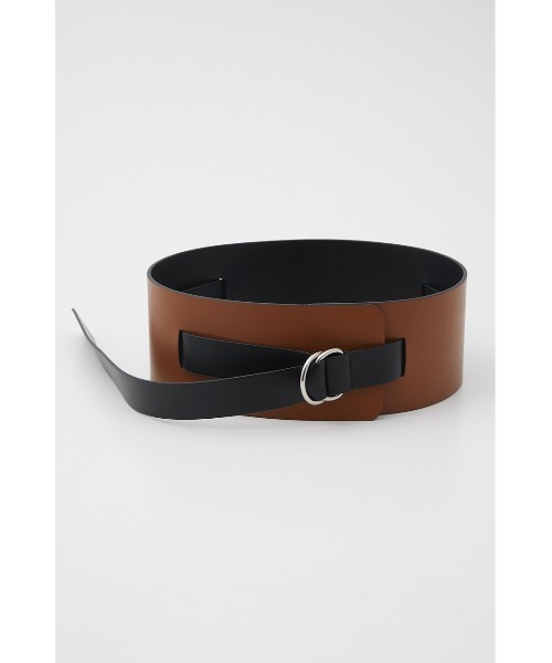 SLY（スライ）の「MANYWAY VEGAN LEATHER BELT ヴィーガンレザー ベルト（ベルト・レディース・ブラック/アイボリー・FREE）」の15枚目の写真